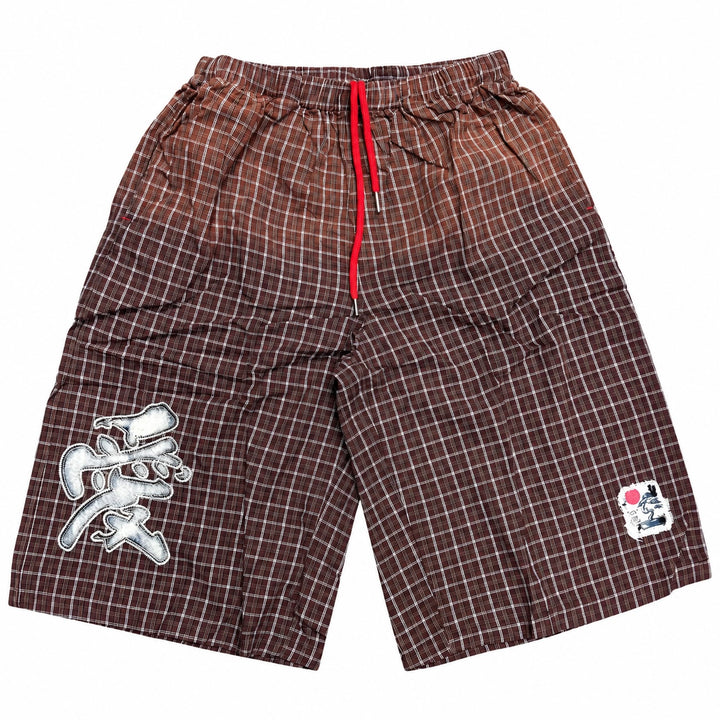 SABBI Womens Tokyo Plaid Jort in Brown/Cream Check, WOMENS SHORTS, SABBI, Elwood 101