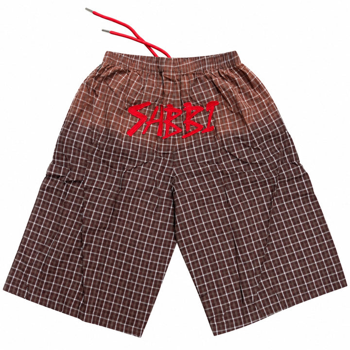 SABBI Womens Tokyo Plaid Jort in Brown/Cream Check, WOMENS SHORTS, SABBI, Elwood 101