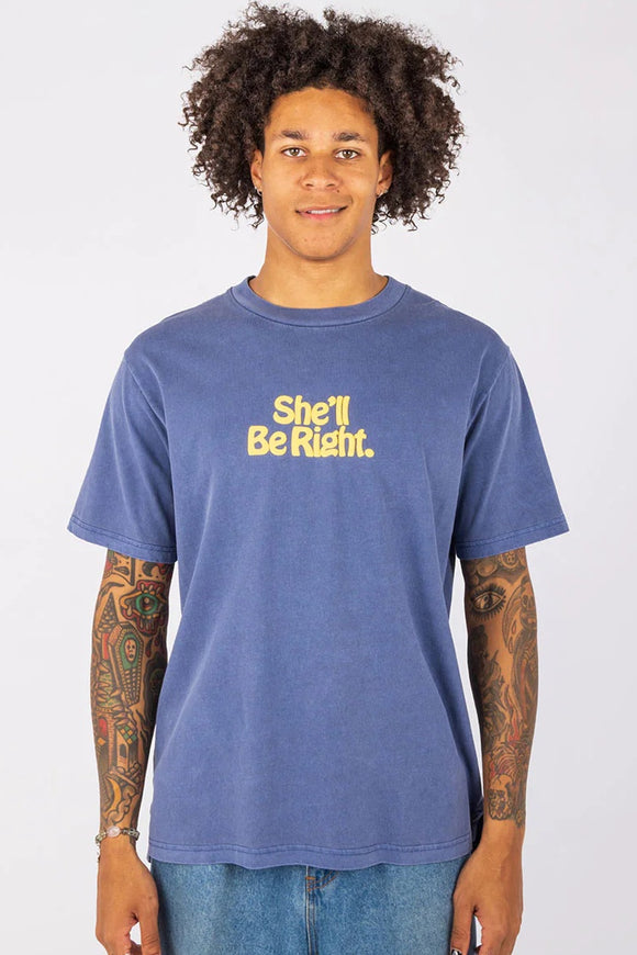 SKWOSH CLUB Mens She'll Be Right Regular Tee - Navy, MENS TEE SHIRTS, SKWOSH CLUB, Elwood 101