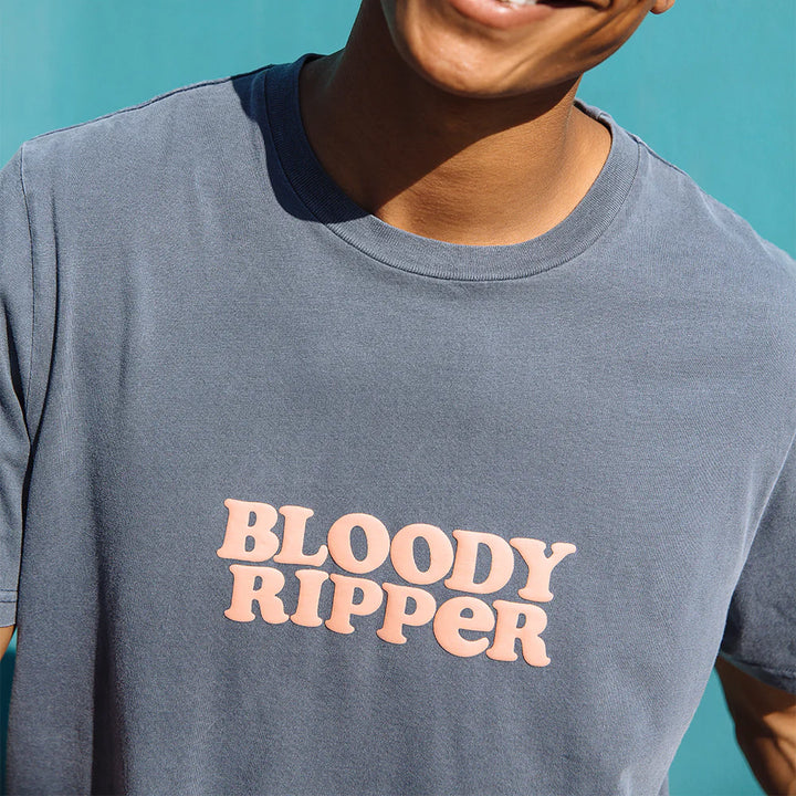 SKWOSH Mens Bloody Ripper Regular Tee in Navy, MENS TEE SHIRTS, SKWOSH CLUB, Elwood 101