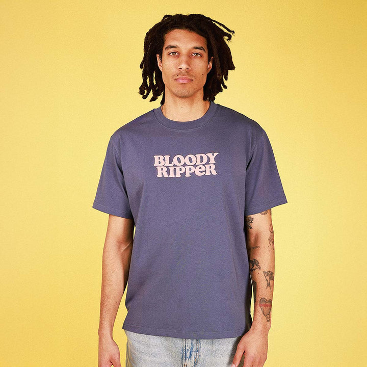 SKWOSH Mens Bloody Ripper Regular Tee in Navy, MENS TEE SHIRTS, SKWOSH CLUB, Elwood 101