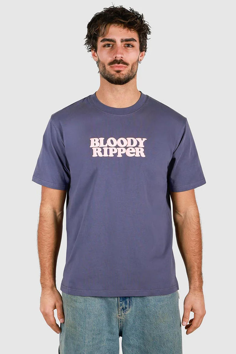SKWOSH Mens Bloody Ripper Regular Tee in Navy, MENS TEE SHIRTS, SKWOSH CLUB, Elwood 101