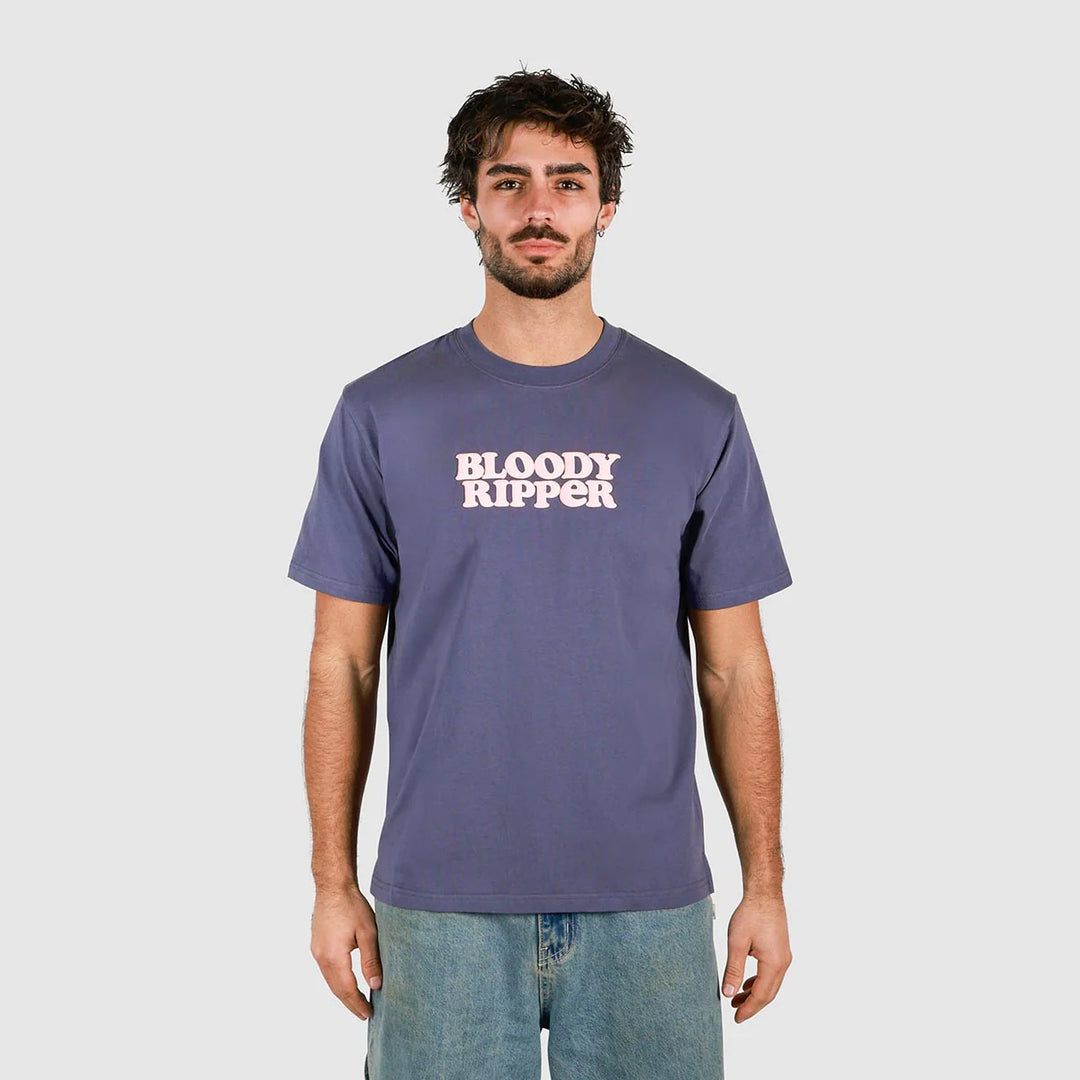 SKWOSH Mens Bloody Ripper Regular Tee in Navy, MENS TEE SHIRTS, SKWOSH CLUB, Elwood 101