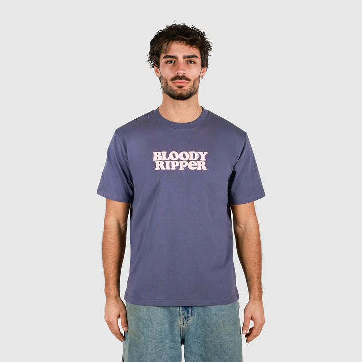 SKWOSH Mens Bloody Ripper Regular Tee in Navy, MENS TEE SHIRTS, SKWOSH CLUB, Elwood 101