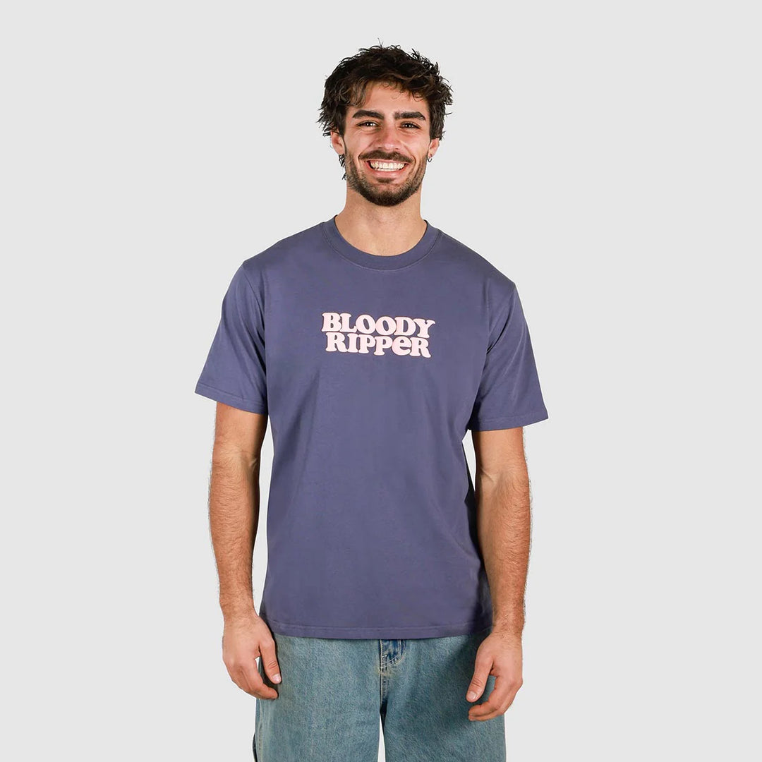 SKWOSH Mens Bloody Ripper Regular Tee in Navy, MENS TEE SHIRTS, SKWOSH CLUB, Elwood 101