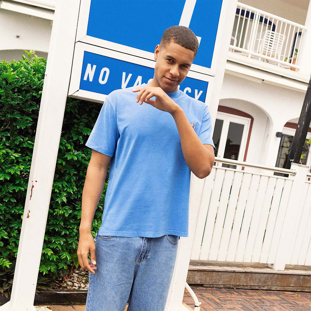 SKWOSH CLUB Mens Good Egg Regular Tee - Washed Blue, MENS TEE SHIRTS, SKWOSH CLUB, Elwood 101