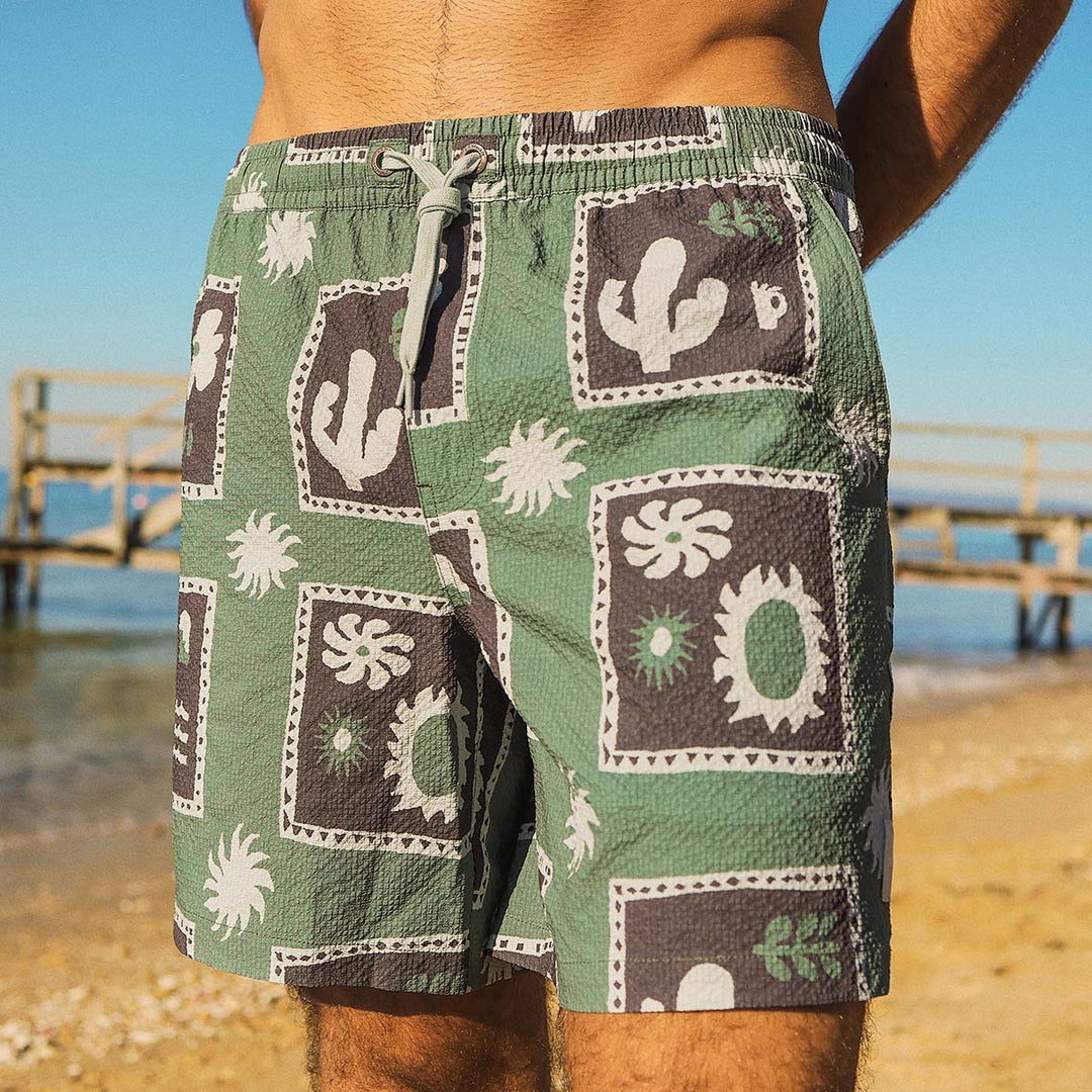 SKWOSH CLUB Mens Joshua Tree Everyday Shorts in Green, MENS SHORTS, SKWOSH CLUB, Elwood 101