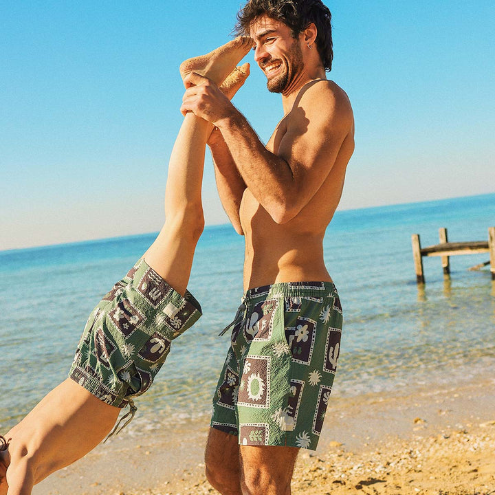 SKWOSH CLUB Mens Joshua Tree Everyday Shorts in Green, MENS SHORTS, SKWOSH CLUB, Elwood 101