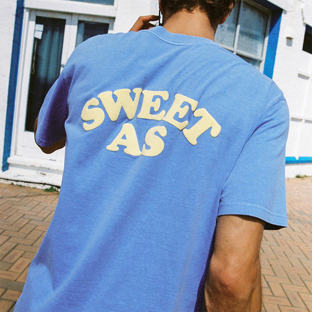 SKWOSH CLUB Mens Sweet As Slang Tee in Blue, MENS TEE SHIRTS, SKWOSH CLUB, Elwood 101