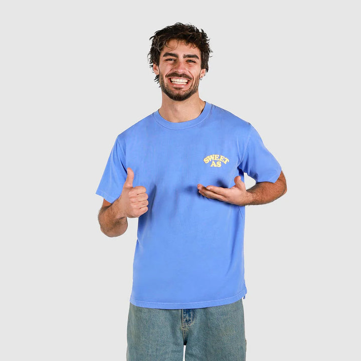 SKWOSH CLUB Mens Sweet As Slang Tee in Blue, MENS TEE SHIRTS, SKWOSH CLUB, Elwood 101