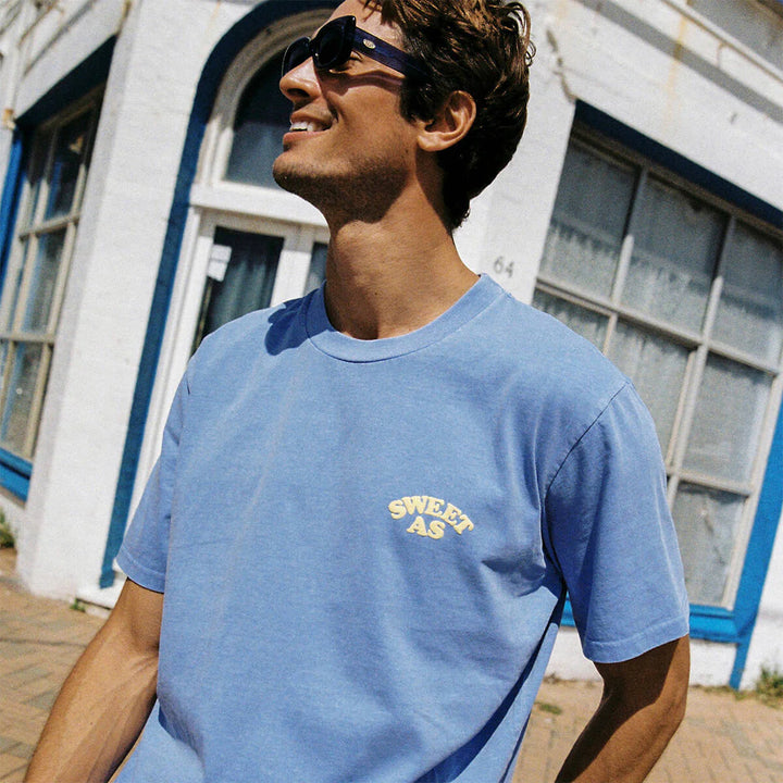 SKWOSH CLUB Mens Sweet As Slang Tee in Blue, MENS TEE SHIRTS, SKWOSH CLUB, Elwood 101