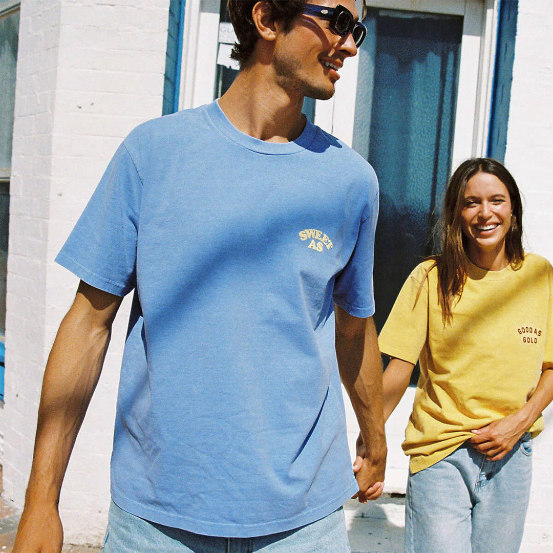 SKWOSH CLUB Mens Sweet As Slang Tee in Blue, MENS TEE SHIRTS, SKWOSH CLUB, Elwood 101