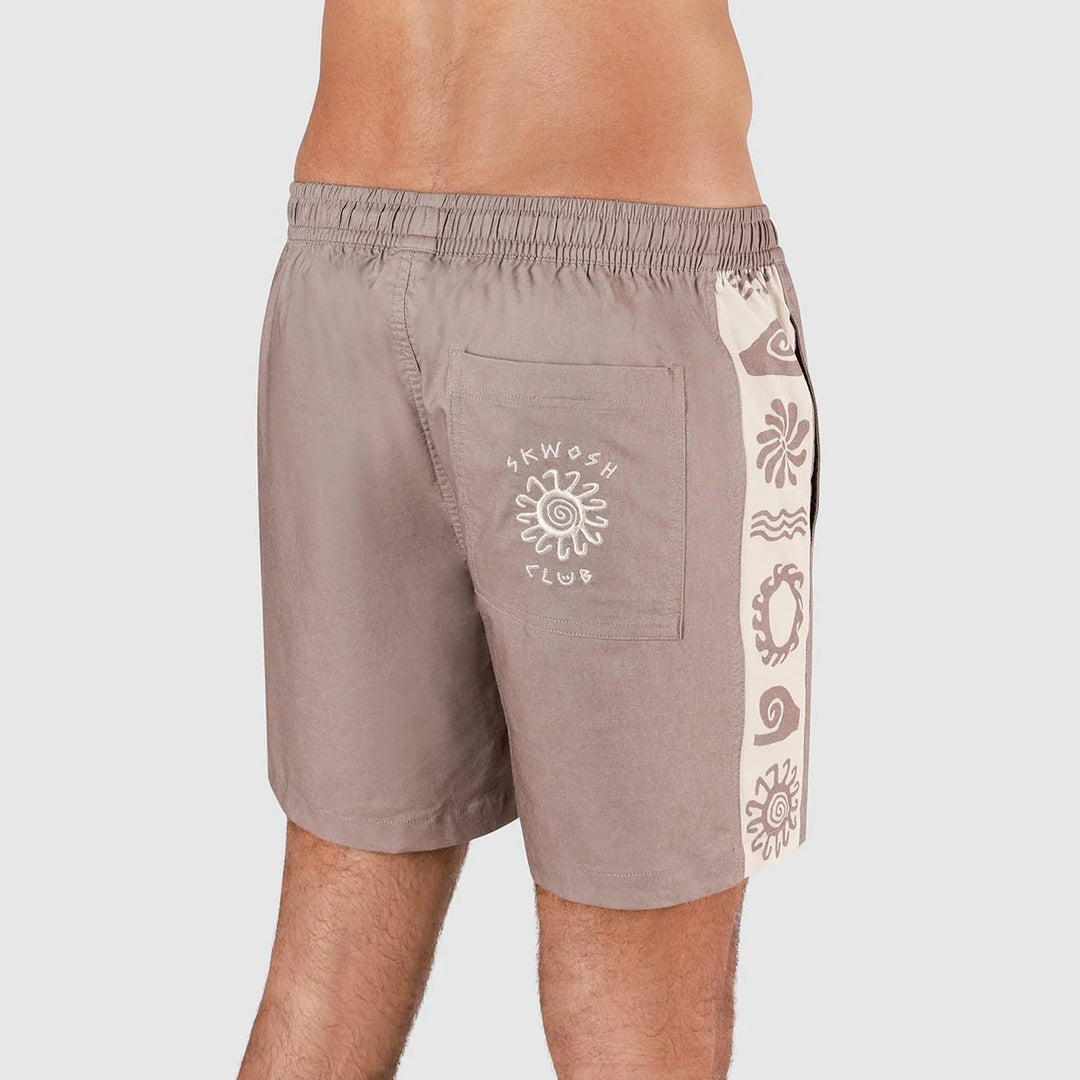 SKWOSH CLUB Mens Spiced Mocha Everyday Shorts in Brown, MENS SHORTS, SKWOSH CLUB, Elwood 101