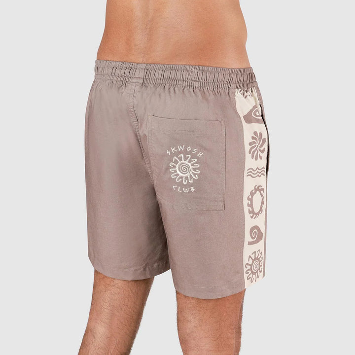 SKWOSH CLUB Mens Spiced Mocha Everyday Shorts in Brown, MENS SHORTS, SKWOSH CLUB, Elwood 101