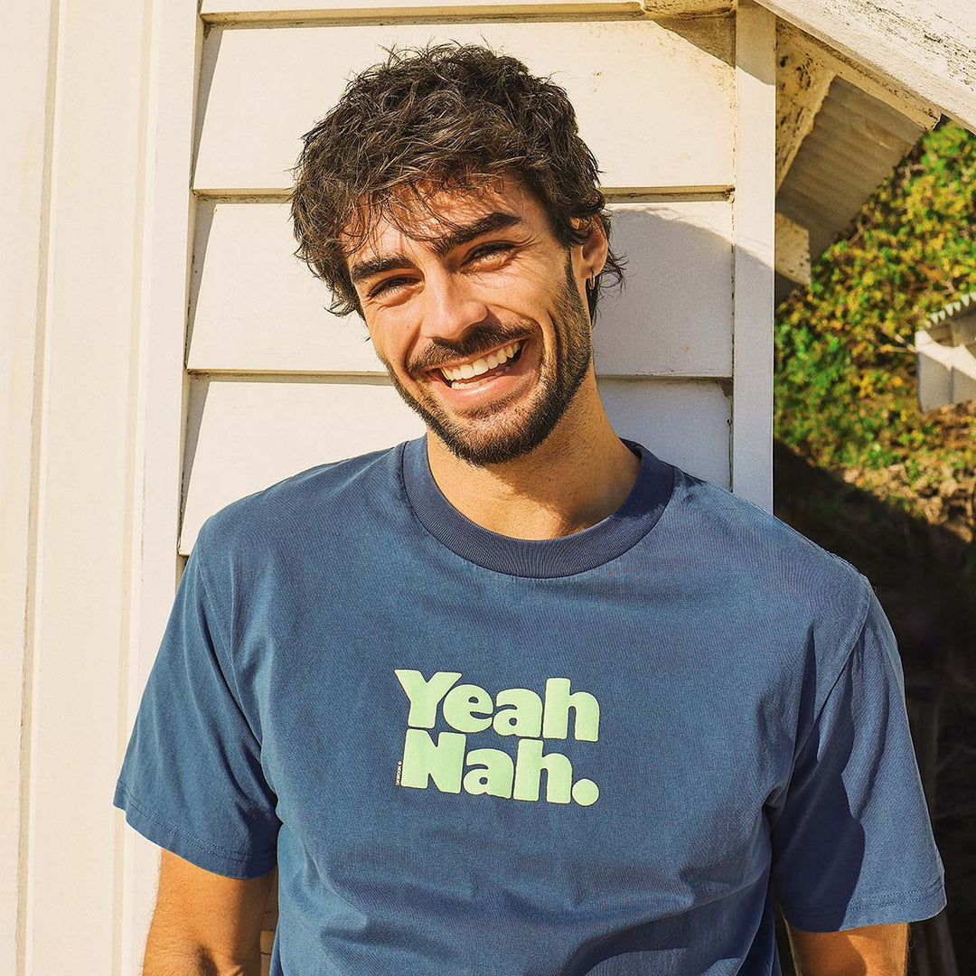 SKWOSH CLUB Mens Yeah Nah Slang Tee in Navy, MENS TEE SHIRTS, SKWOSH CLUB, Elwood 101