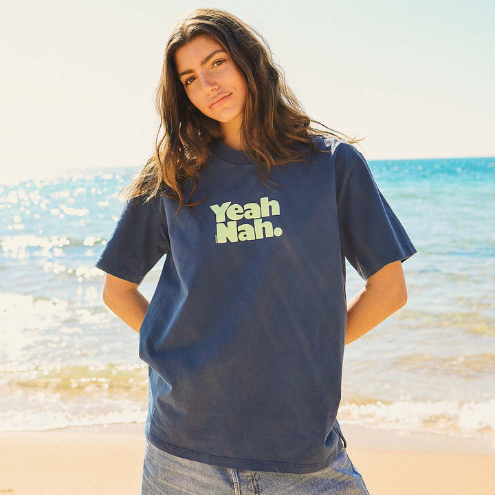 SKWOSH CLUB Mens Yeah Nah Slang Tee in Navy, MENS TEE SHIRTS, SKWOSH CLUB, Elwood 101