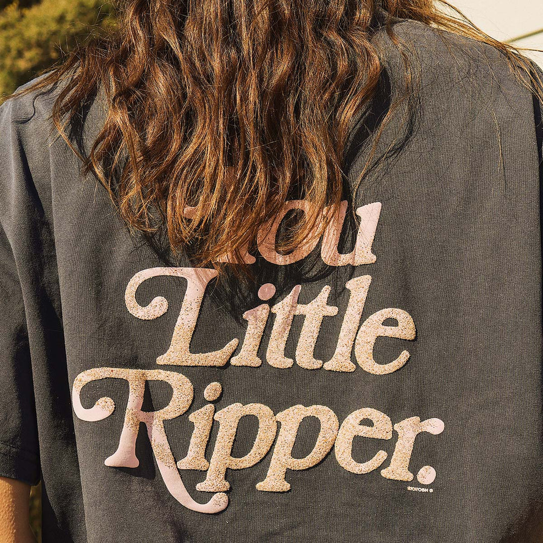 SKWOSH CLUB Mens You Little Ripper Slang Tee in Charcoal, MENS TEE SHIRTS, SKWOSH CLUB, Elwood 101