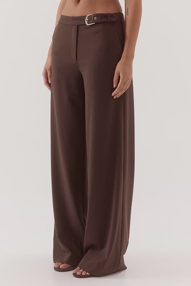 SOVERE Womens Amorey Pant in Espresso