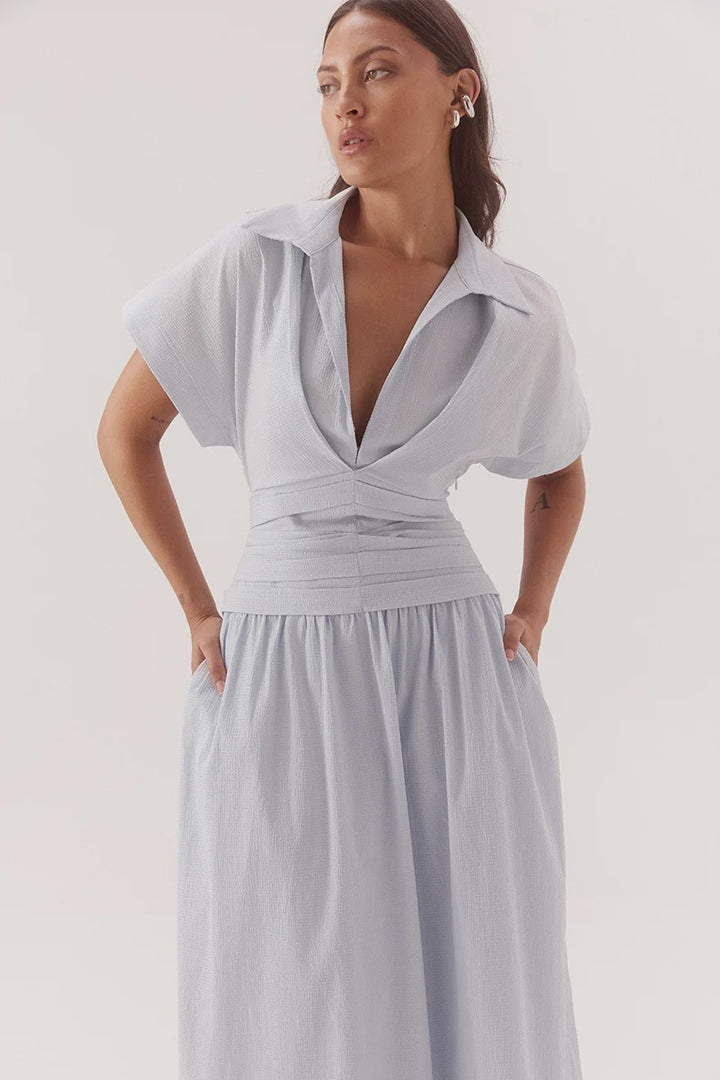 SOVERE Womens Lyra Dress in Sky