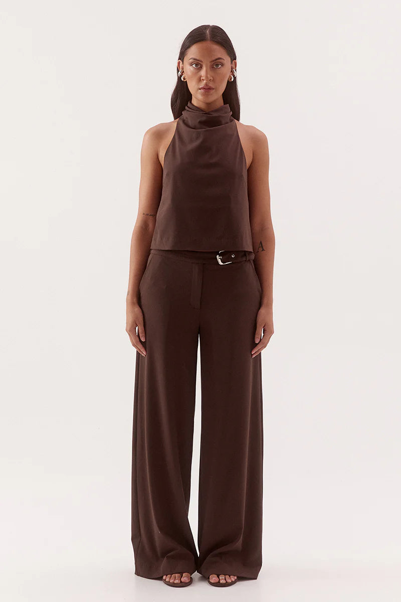 SOVERE Womens Amorey Pant in Espresso