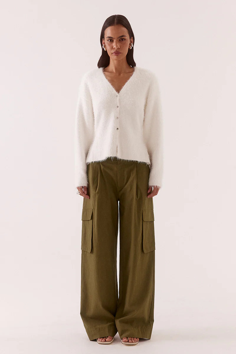 SOVERE Womens Arcade Cardi in Off White