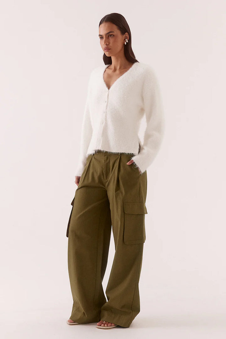 SOVERE Womens Arcade Cardi in Off White