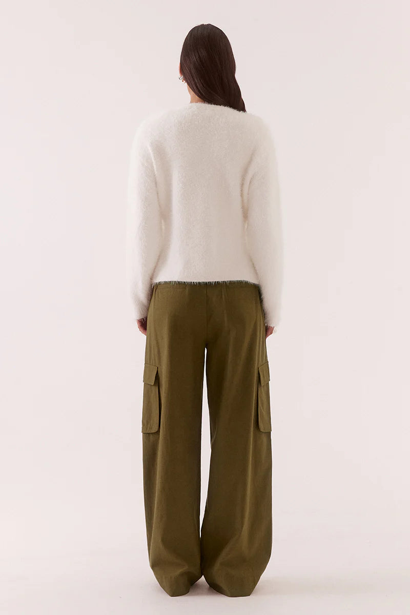 SOVERE Womens Arcade Cardi in Off White