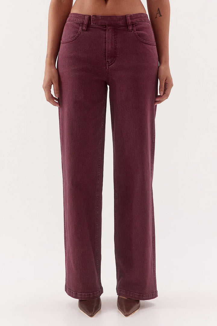 SOVERE Womens Blaine Denim Jeans in Vino