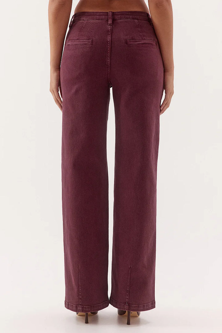 SOVERE Womens Blaine Denim Jeans in Vino