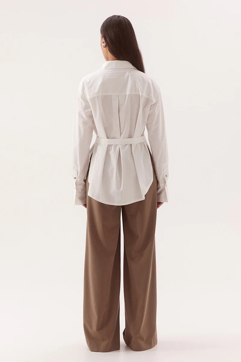 SOVERE Womens Blume Shirt in Chalk