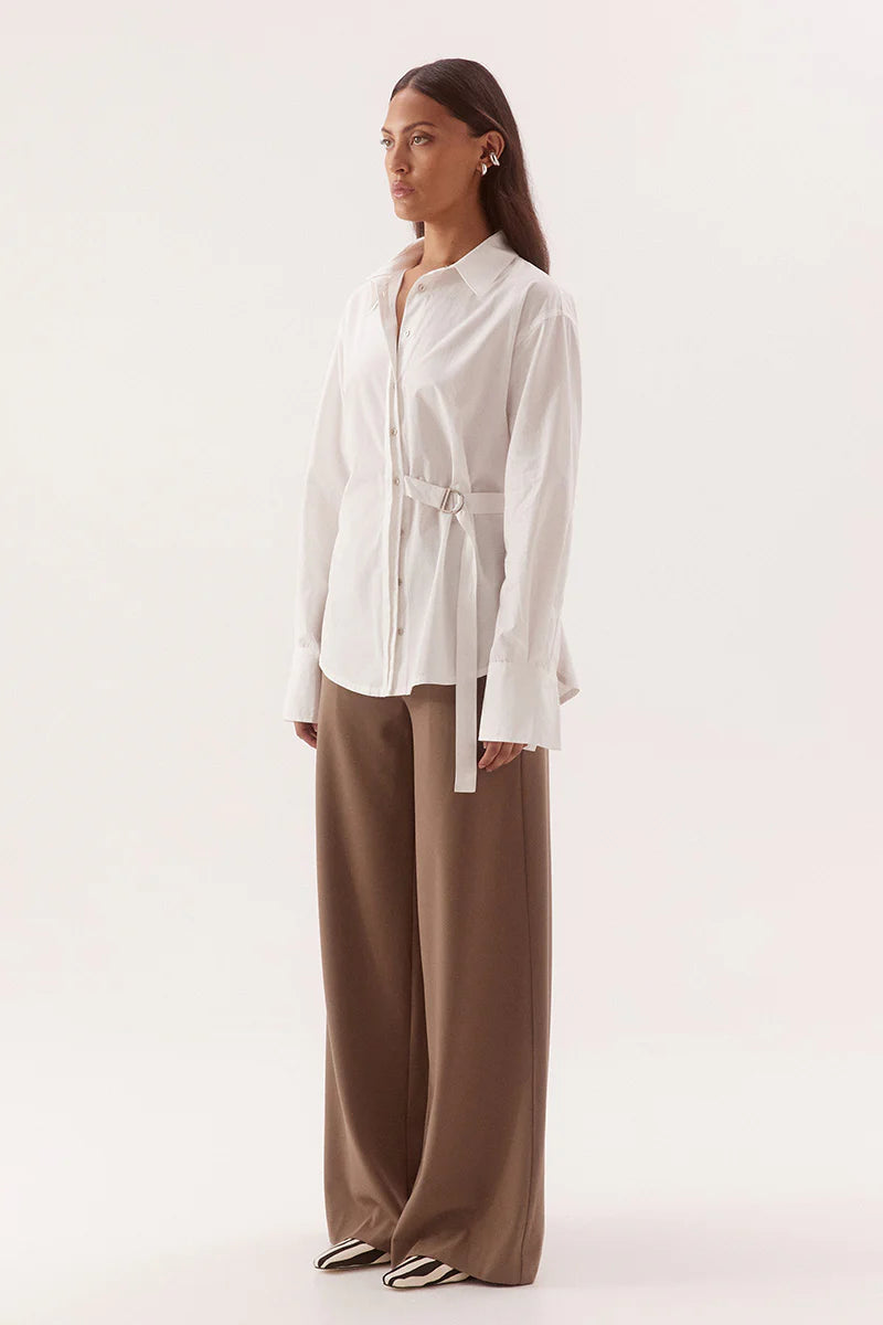 SOVERE Womens Blume Shirt in Chalk