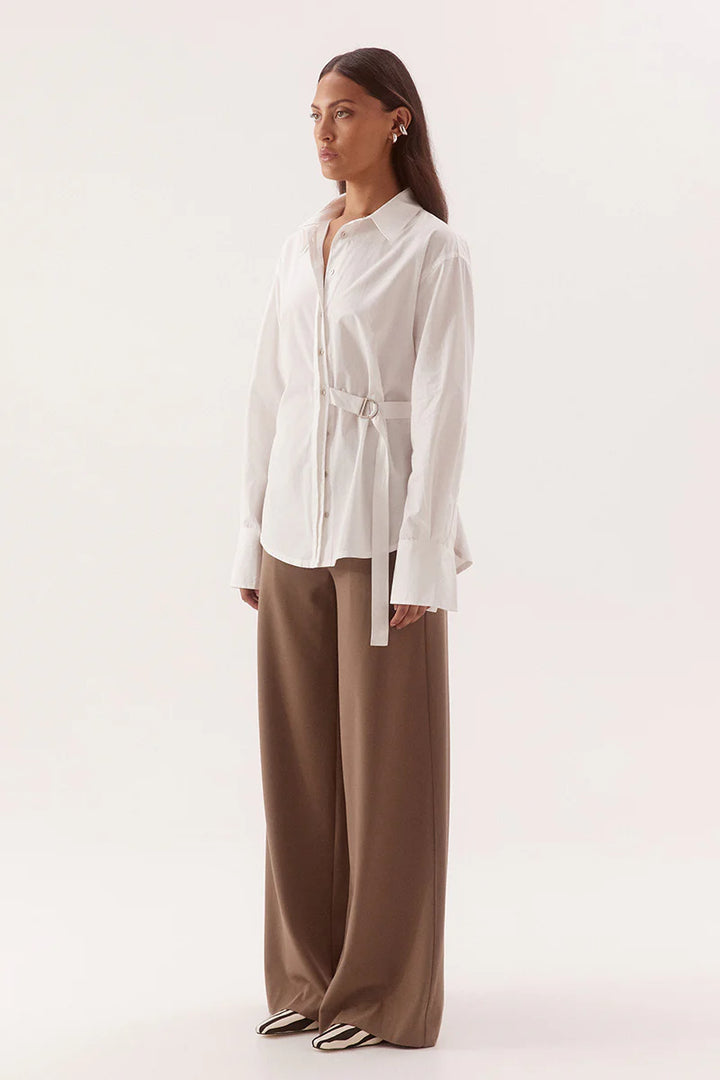 SOVERE Womens Blume Shirt in Chalk
