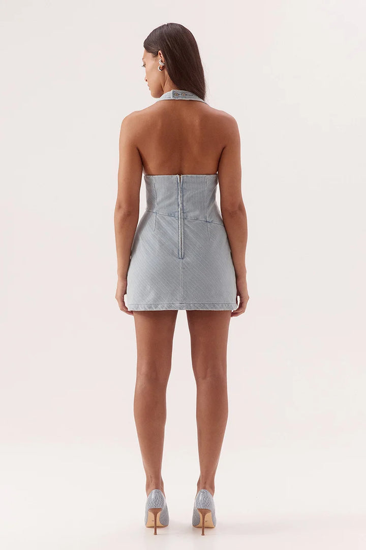 SOVERE Womens Dia Skortsuit in Bleach Blue