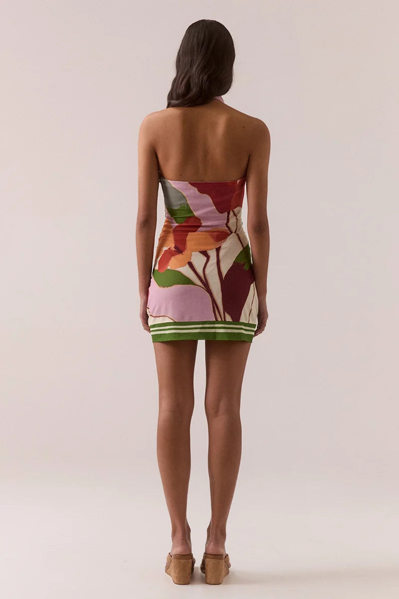 SOVERE Womens Kalea Mini Dress in Botanic Print