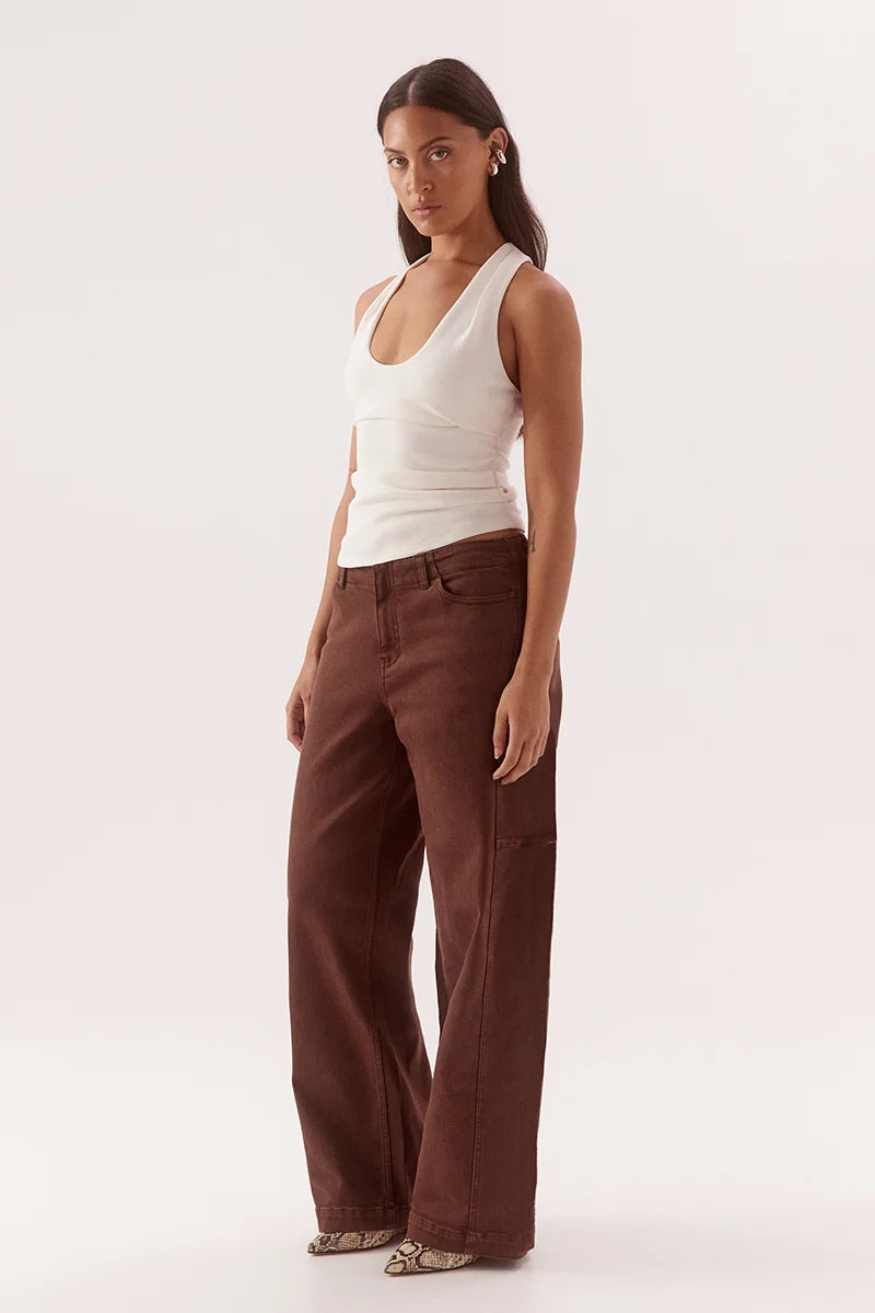 SOVERE Womens Lora Tank in Chalk