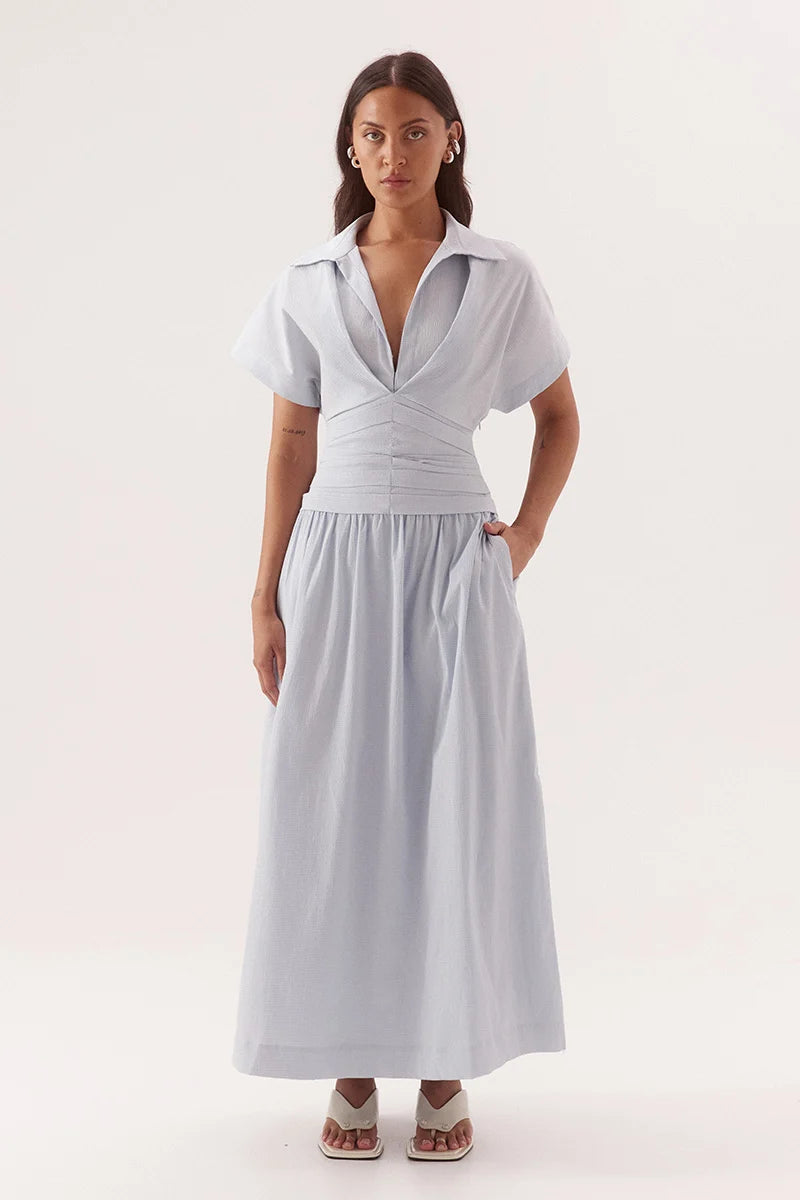 SOVERE Womens Lyra Dress in Sky