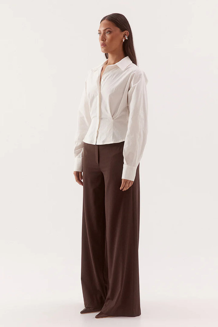 SOVERE Womens Marlowe Shirt in Chalk