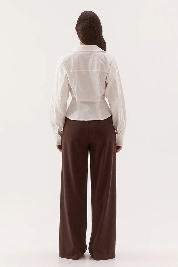 SOVERE Womens Marlowe Shirt in Chalk