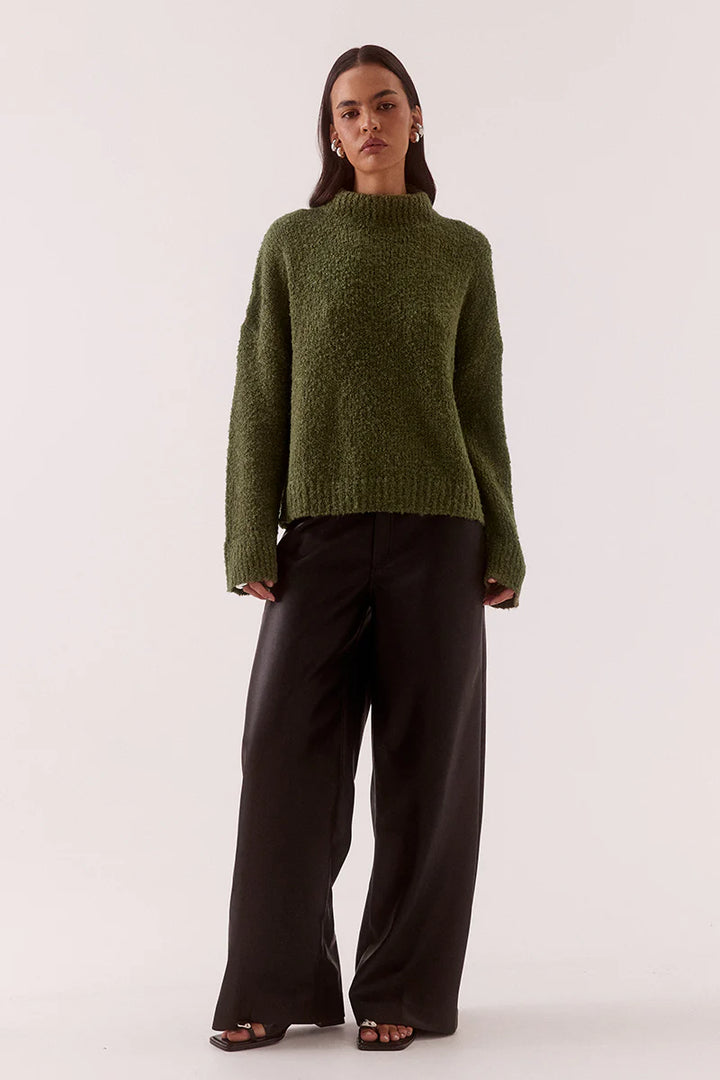 SOVERE Womens Verse Sweater in Khaki