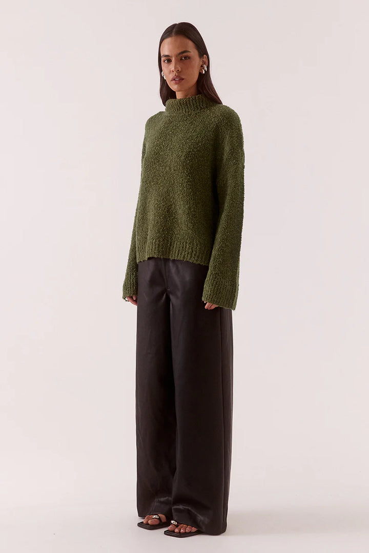 SOVERE Womens Verse Sweater in Khaki