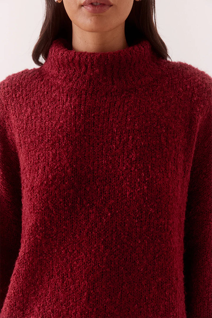 SOVERE Womens Verse Sweater in Raspberry Wine