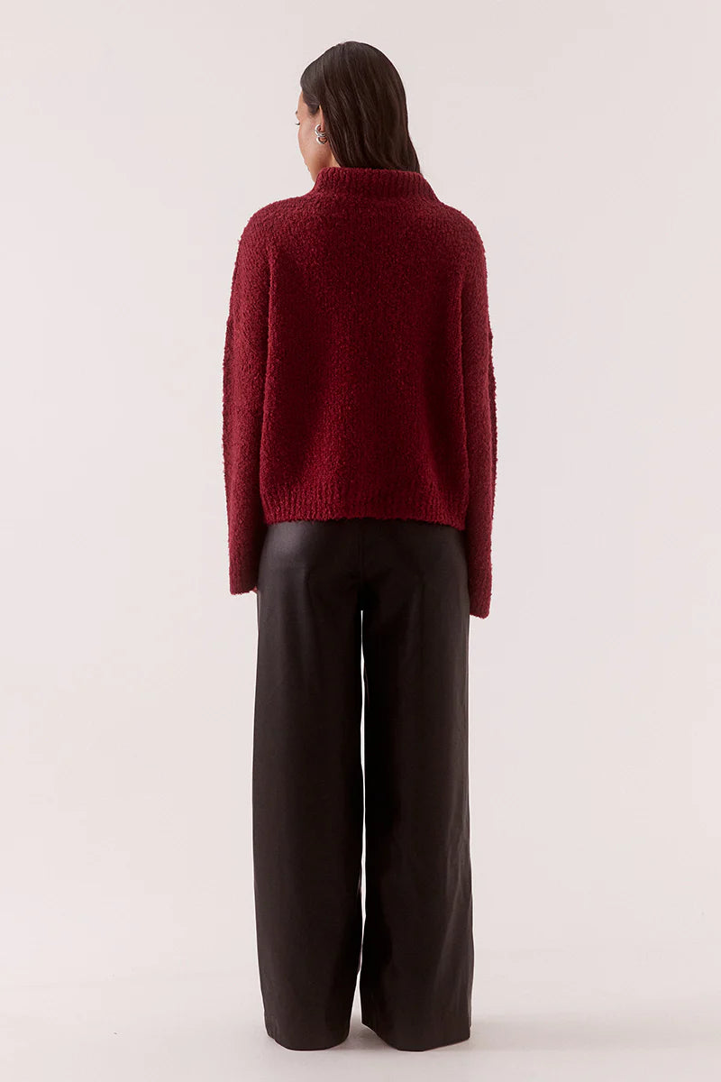 SOVERE Womens Verse Sweater in Raspberry Wine
