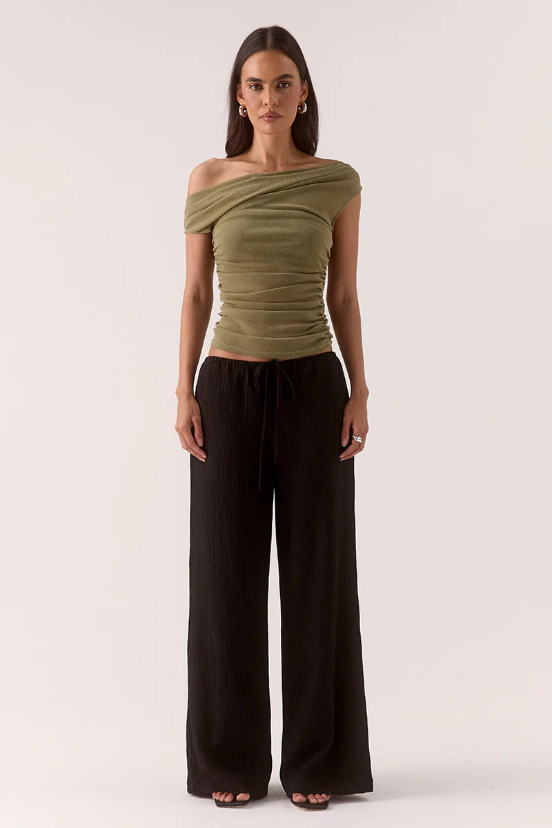 SOVERE Womens Zeya Top in Soft Khaki