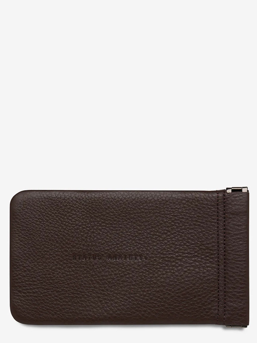 STATUS ANXIETY Keepsake Sunglasses Case in Cocoa Leather, SUNGLASSES UNISEX, STATUS ANXIETY, Elwood 101