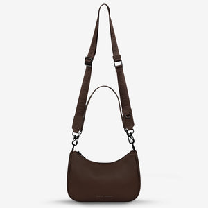 STATUS ANXIETY Womens Look Both Ways Leather Bag - Cocoa