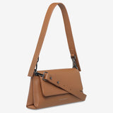 STATUS ANXIETY Womens Zenith Leather Bag - Camel, WOMENS BAGS & CLUTCHES, STATUS ANXIETY, Elwood 101