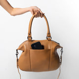 STATUS ANXIETY Womens Eyes To The Wind Leather Bag - Tan Leather, WOMENS BAGS & CLUTCHES, STATUS ANXIETY, Elwood 101