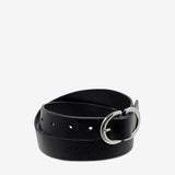 STATUS ANXIETY Womens In Reverse Leather Belt - Black/Silver, WOMENS BELTS, STATUS ANXIETY, Elwood 101