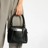 STATUS ANXIETY Mini Mountains Leather Bag - Black, WOMENS BAGS & CLUTCHES, STATUS ANXIETY, Elwood 101