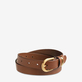 STATUS ANXIETY Womens Over And Over Leather Belt - Tan/ Gold, WOMENS BELTS, STATUS ANXIETY, Elwood 101